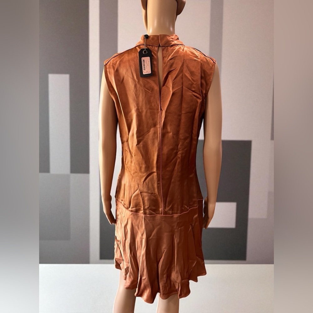 Rag & Bone Audrey Mini Dress in Cork Rose Gold-10 NWT - Picture 6 of 11